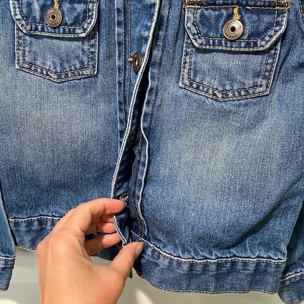 Oshkosh B’gosg Jean Jacket Button Close EUC - Picture 5 of 8
